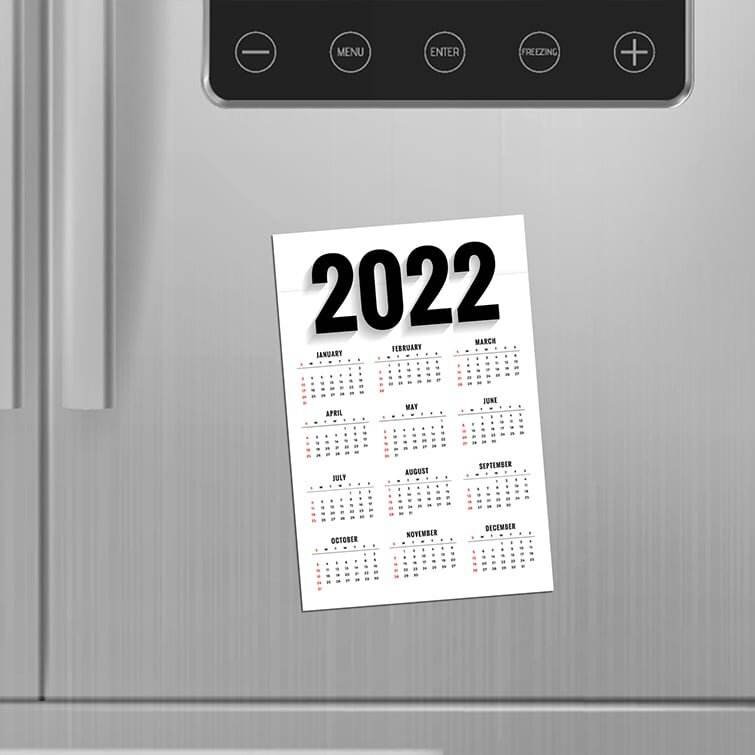 Factory Promotional Gift Paper Fridge Magnets Custom Printing and Shape 2022 Magnet Calendar for Fridge main image 3