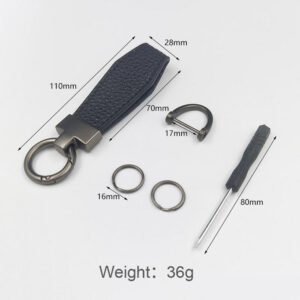 Luxury Custom Business Gift Bulk Order OEM Service with Free Logo Keychain Metal Plate Engraving Lux main image 2