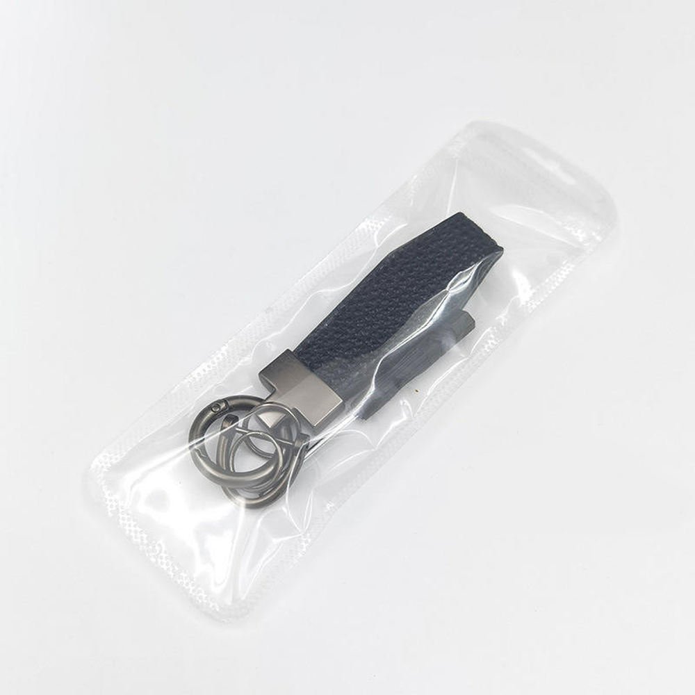 Luxury Custom Business Gift Bulk Order OEM Service with Free Logo Keychain Metal Plate Engraving Lux main image 3