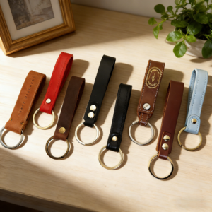 Personalized Made Logo Car Keychain Leather and Metal Creative Leather Keychains Women main image 6