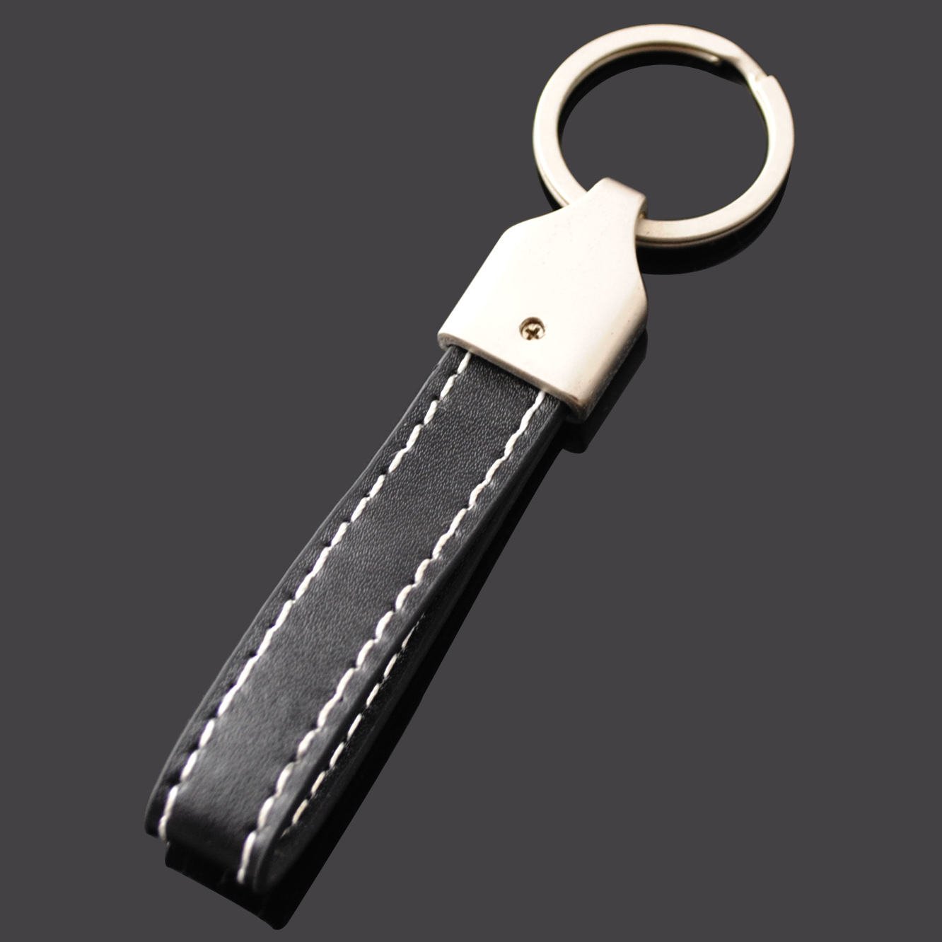 Premium Quality Custom Metal and Leather Keychain for Men Stylish Leather Key Chains main image 3