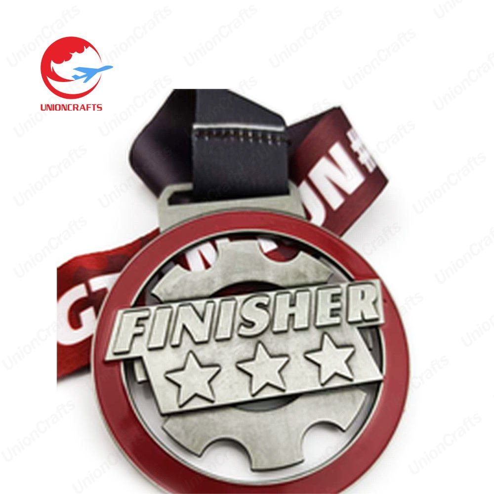 Customized Personalized Football Gold Hanger Medal and Trophy Marathon Running Soccer Karate Taekwondo Custom Metal Sports Medal main image 3