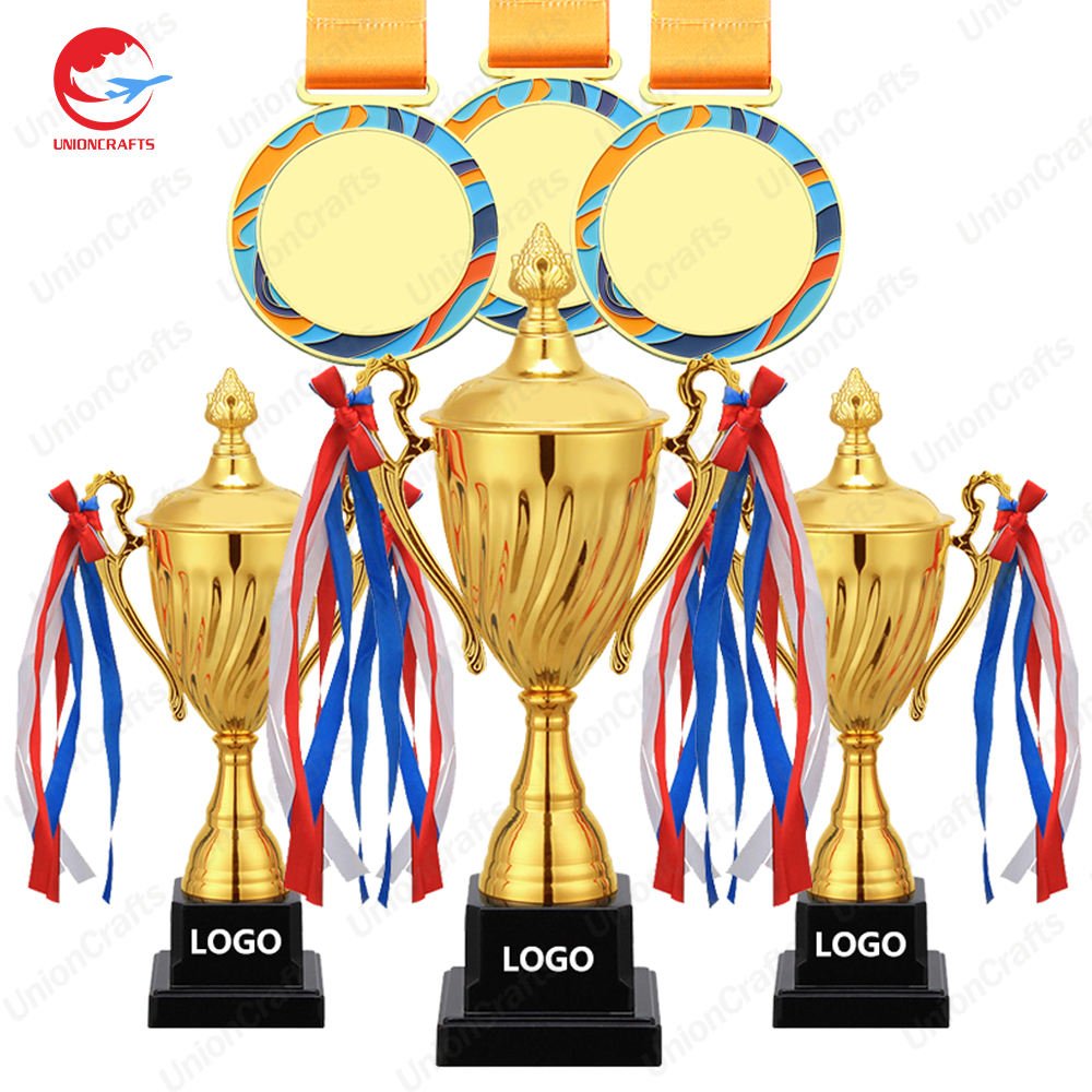Customized Personalized Football Gold Hanger Medal and Trophy Marathon Running Soccer Karate Taekwondo Custom Metal Sports Medal main image 6