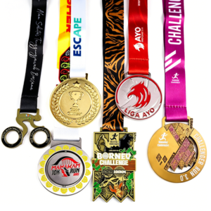 Free Design Custom Fun Metal Round Shape Enamel Gold Silver Brass Plating Race Running Marathon Medals main image 1