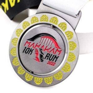 Free Design Custom Fun Metal Round Shape Enamel Gold Silver Brass Plating Race Running Marathon Medals main image 2