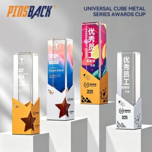 High Quality Custom Laser Engraved Portable Sports Events Excellent Corporate Competition Awards Crystal Handicraft Trophy main image 1