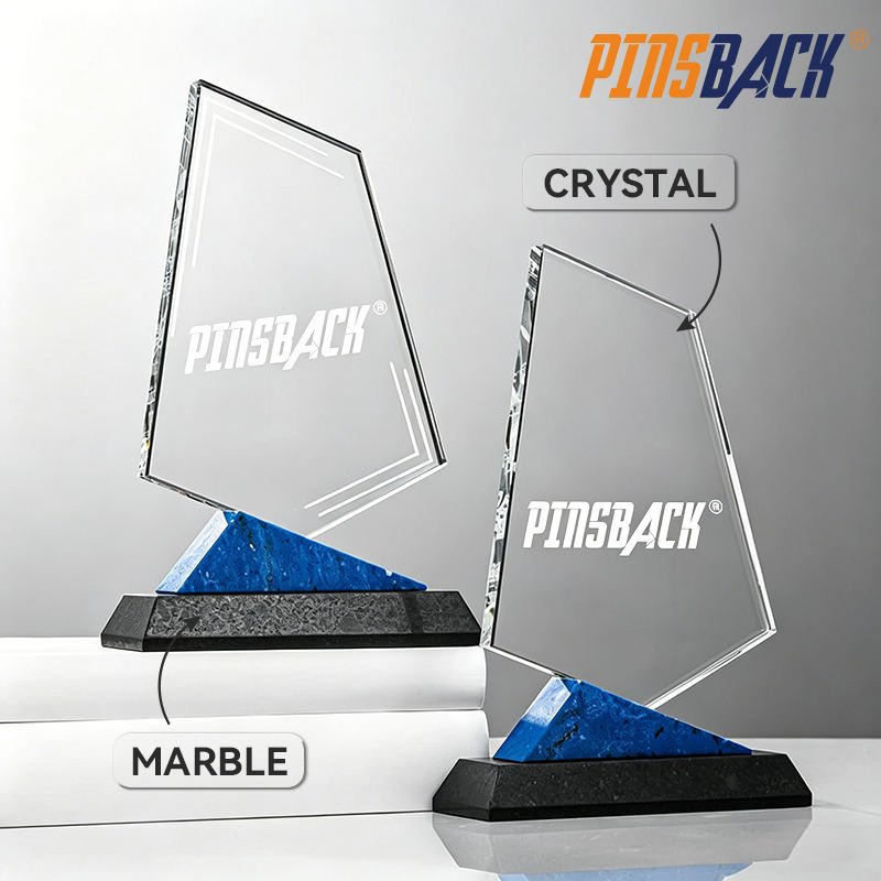 High Quality Custom Laser Engraved Portable Sports Events Excellent Corporate Competition Awards Crystal Handicraft Trophy main image 3