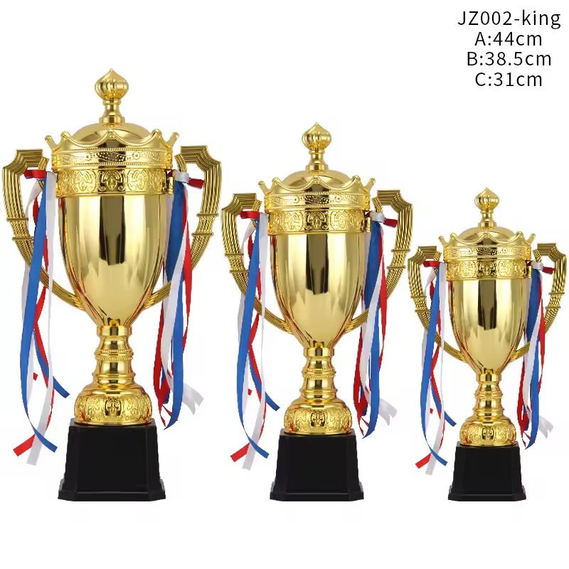 King Crown Top Cap Plastic Sport Competition Trophy Award Cup Football Basketball Competition Winner Awards Trophy main image 2