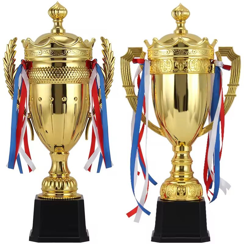 King Crown Top Cap Plastic Sport Competition Trophy Award Cup Football Basketball Competition Winner Awards Trophy main image 3