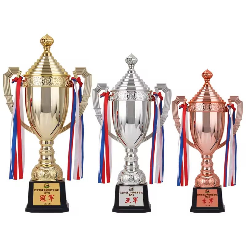 King Crown Top Cap Plastic Sport Competition Trophy Award Cup Football Basketball Competition Winner Awards Trophy main image 5