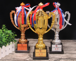 King Crown Top Cap Plastic Sport Competition Trophy Award Cup Football Basketball Competition Winner Awards Trophy main image 6