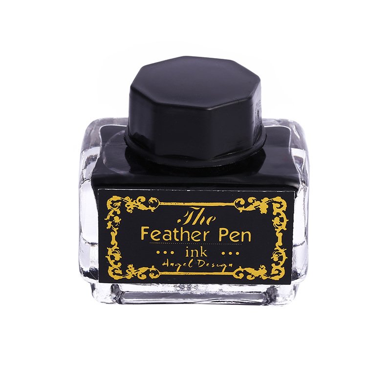 Vintage Feather Quill Pen and Ink Writing Set main image 3