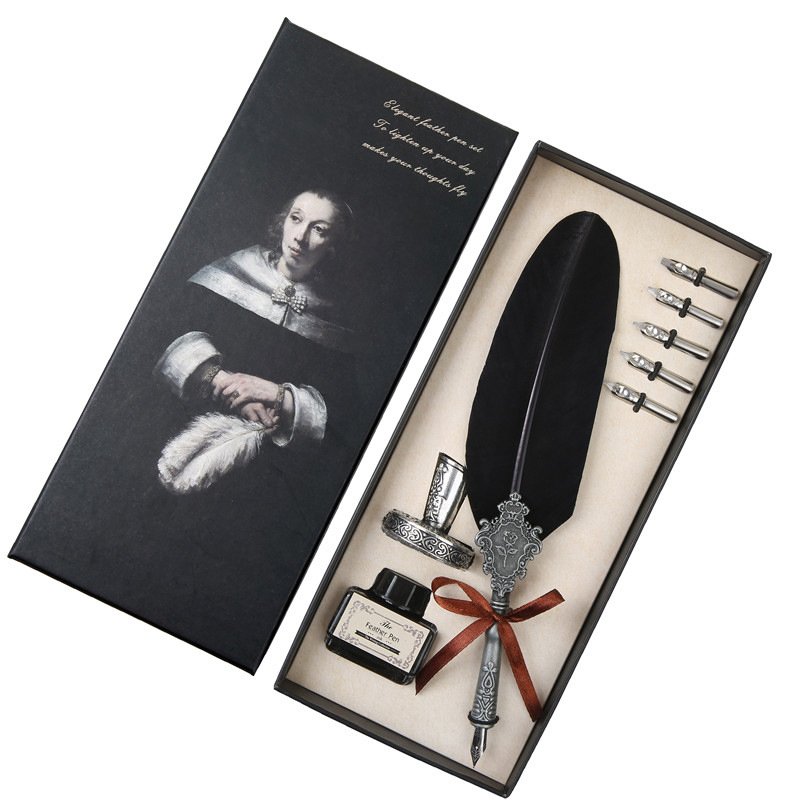 Decorative Feather Dip Pen Gift Set main image 1