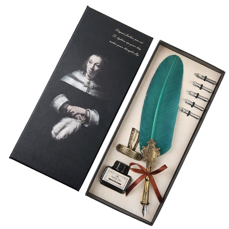 Decorative Feather Dip Pen Gift Set main image 3
