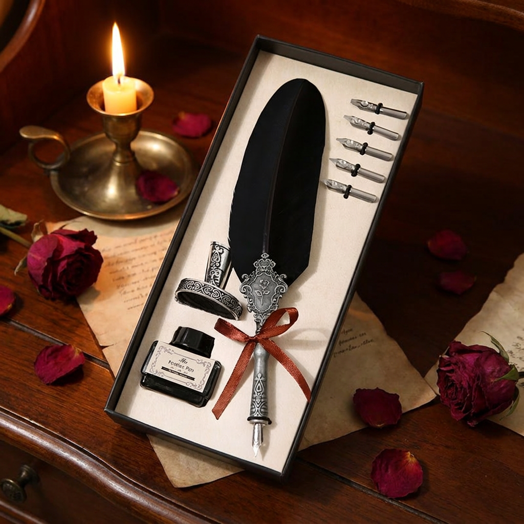 Decorative Feather Dip Pen Gift Set main image 4