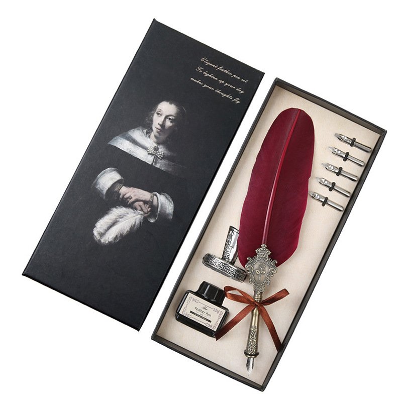 Decorative Feather Dip Pen Gift Set main image 5