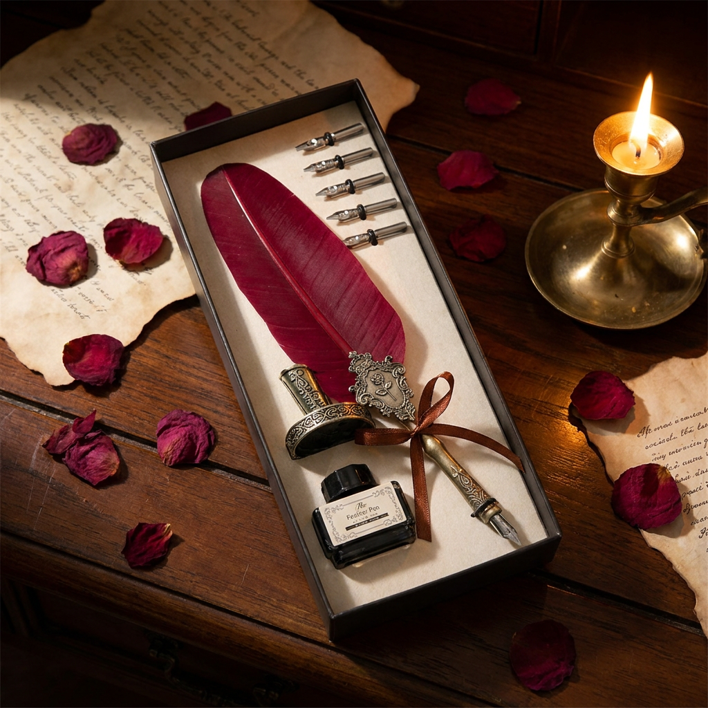 Decorative Feather Dip Pen Gift Set main image 6