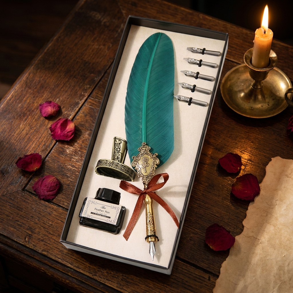 Decorative Feather Dip Pen Gift Set main image 10