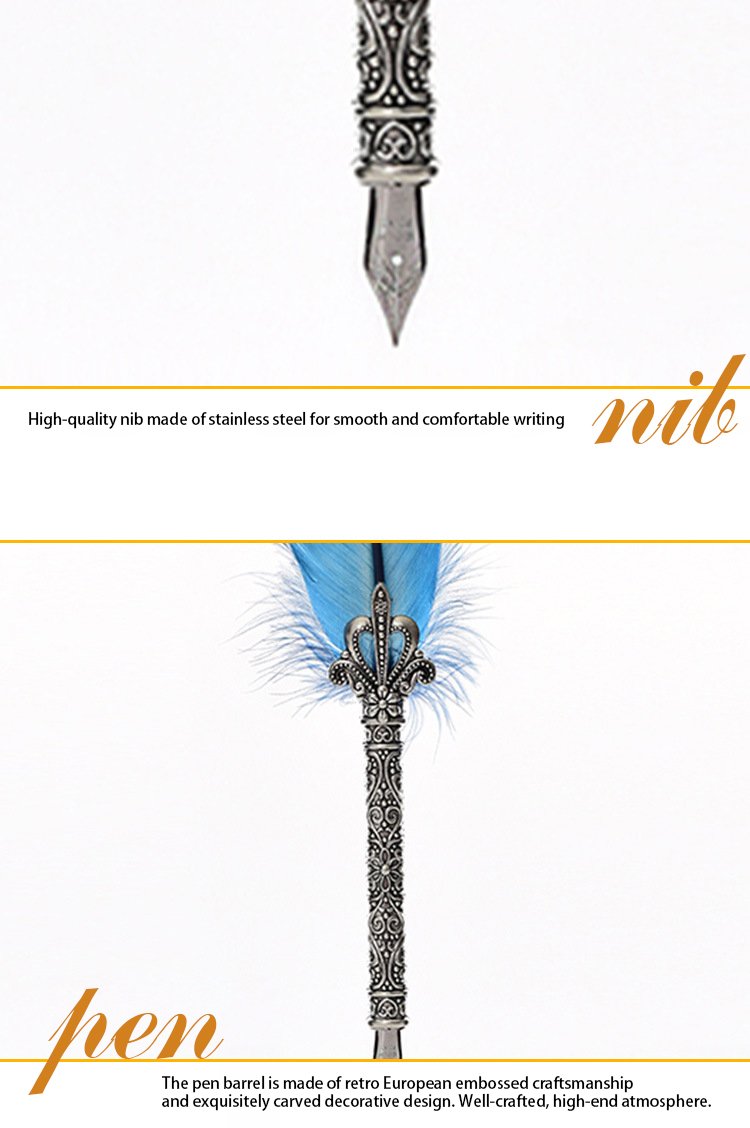 Luxury Feather Quill Calligraphy Pen Set detail image 5