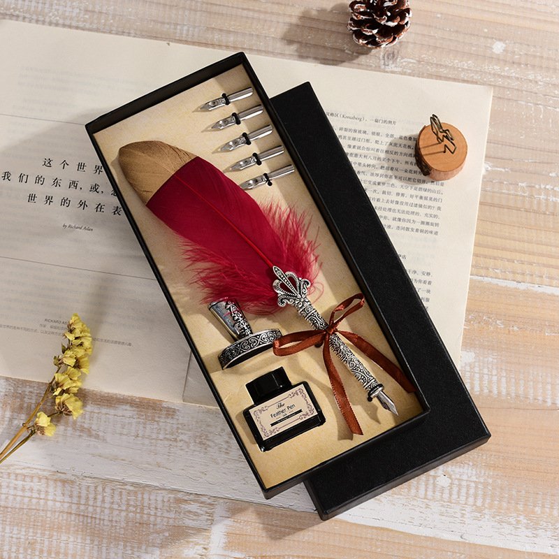 Luxury Feather Quill Calligraphy Pen Set main image 9