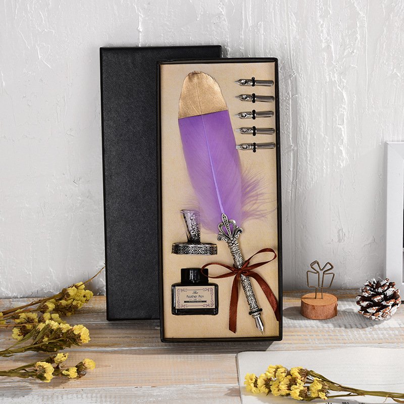 Luxury Feather Quill Calligraphy Pen Set main image 11