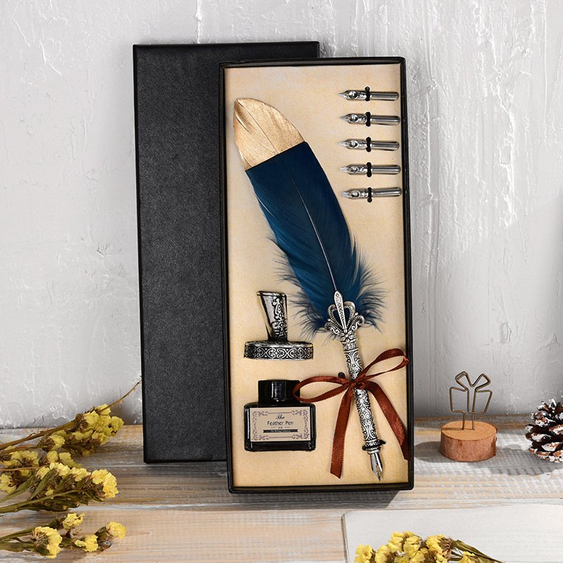 Luxury Feather Quill Calligraphy Pen Set main image 2