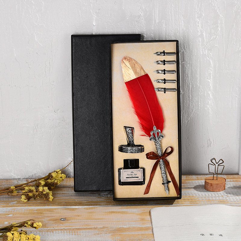 Luxury Feather Quill Calligraphy Pen Set main image 3