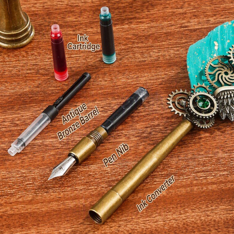 Premium Feather Dip Pen Calligraphy Set main image 3