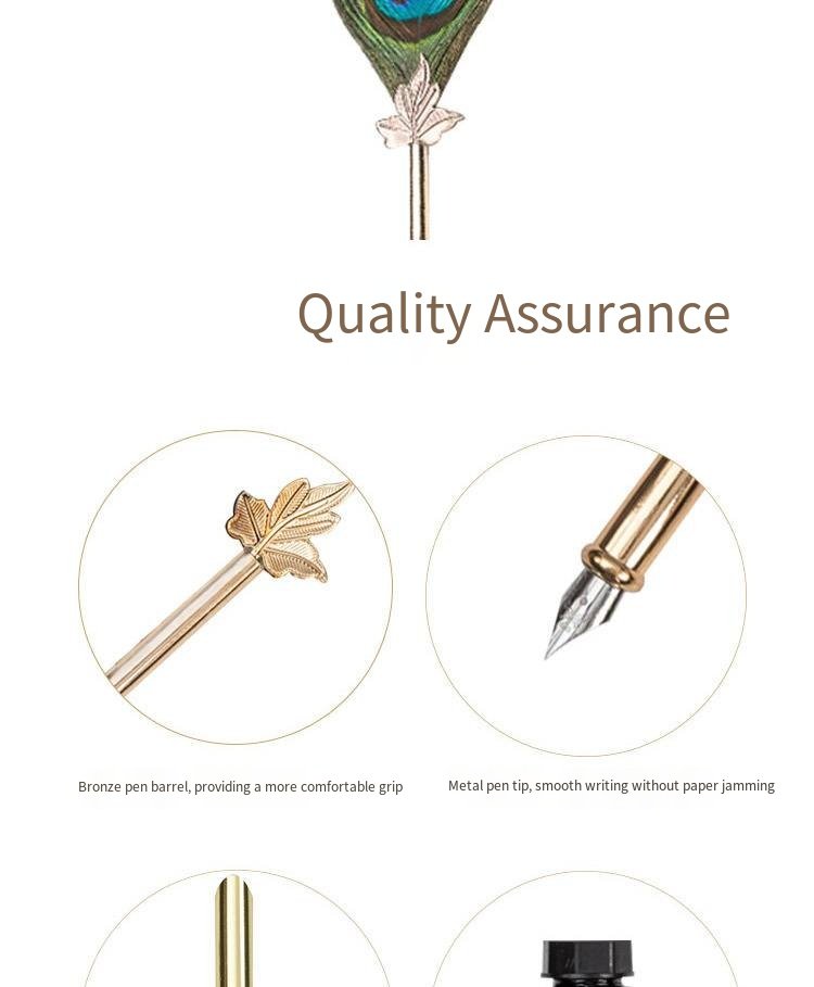 Classic Feather Quill Pen Writing Gift Set detail image 3
