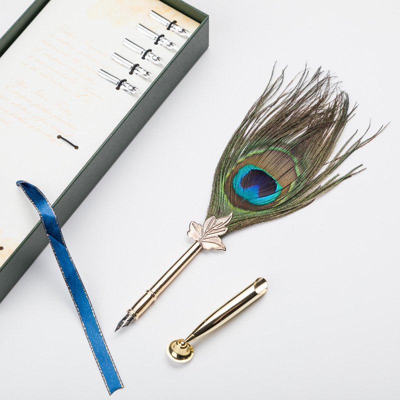 Classic Feather Quill Pen Writing Gift Set main image 4