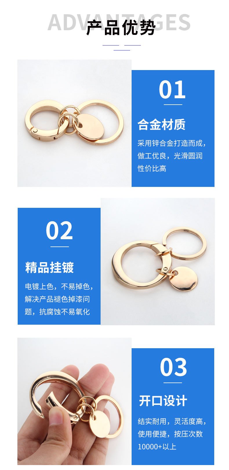 Custom Promotional Keychain YSK-035 detail image 3