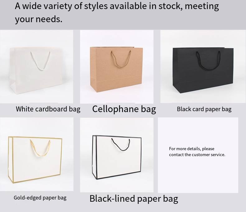 Custom Kraft Paper Shopping Bag with Logo Printing detail image 3