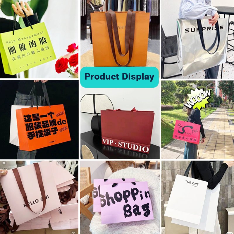 Custom Kraft Paper Shopping Bag with Logo Printing detail image 5