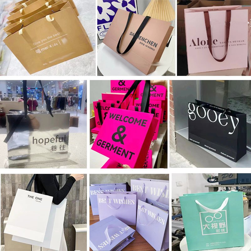 Custom Kraft Paper Shopping Bag with Logo Printing detail image 6