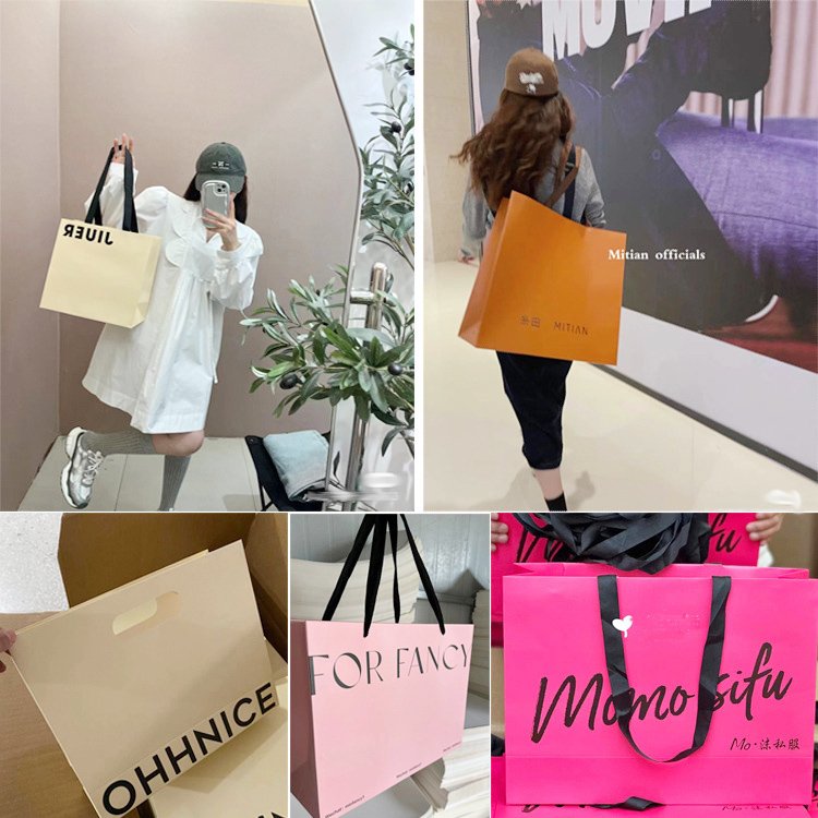 Custom Kraft Paper Shopping Bag with Logo Printing detail image 9