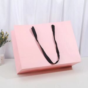 Custom Kraft Paper Shopping Bag with Logo Printing main image 8