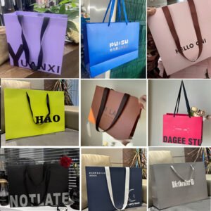 Custom Kraft Paper Shopping Bag with Logo Printing main image 4