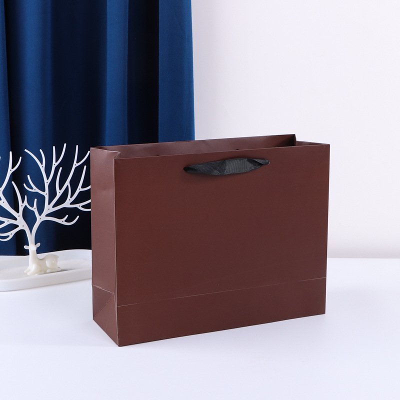 Custom Kraft Paper Shopping Bag with Logo Printing main image 17