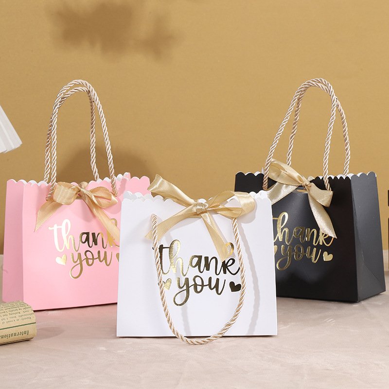 Bow-Decorated Paper Gift Bag for Favors and Candy main image 2
