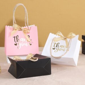 Bow-Decorated Paper Gift Bag for Favors and Candy main image 4